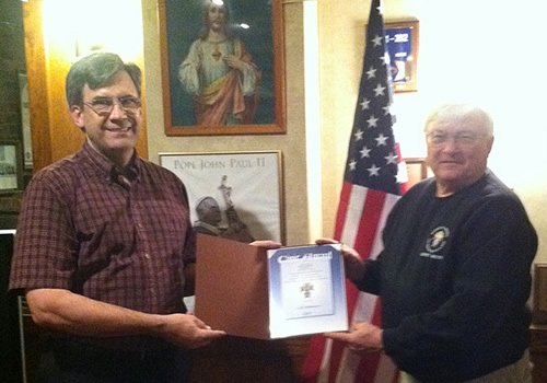 Bishop Griffin Assembly #0201 received the 2015 Civic Award